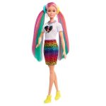 Barbie Leopar Desenli Saçlar Bebeği GRN81 - Görsel 3