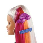 Barbie Gökkuşağı Renkli Saçlar Bebeği FXN96 - Görsel 4
